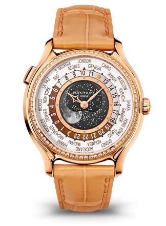 Patek Philippe World Time Moon 7175 Rose Gold 175th Anniversary 7175R-001 Replica Watch